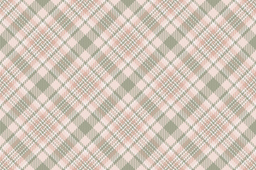 1960s seamless tartan pattern, femininity vector background check. Square textile texture fabric plaid in light and pastel colors.