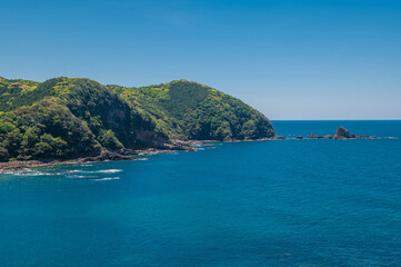 Fototapeta premium 鬼海ヶ浦展望所からの眺望