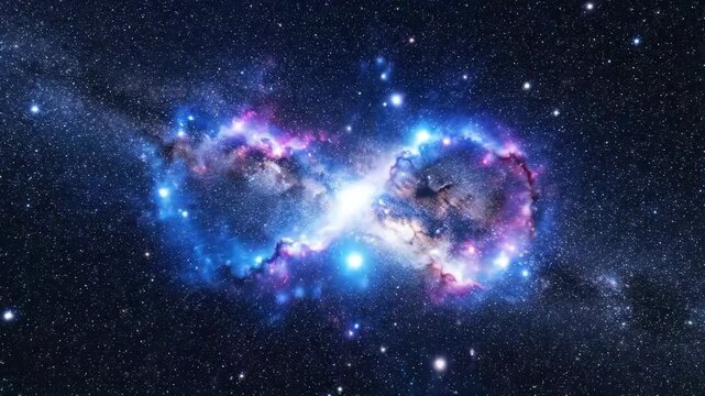 Stunning Cosmic Spectacle: Captivating Nebula Formation in a Vivid Display of Celestial Wonders