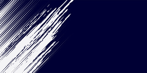 Dots halftone white \u0026 blue color pattern gradient grunge texture background. Dots pop art comics sport style vector illustration