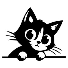 Cat Vector Silhouette 12