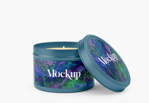 Candle Tin Mockup