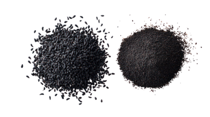 Two abstract textured spheres with internal light patterns isolated on transparent background