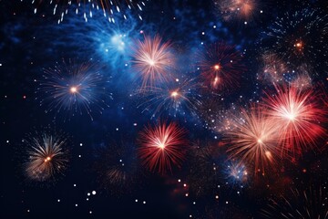 Fototapeta premium Fireworks backgrounds universe outdoors.