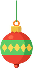 Shiny Christmas Balls Vector with Winter Holiday Christmas Theme