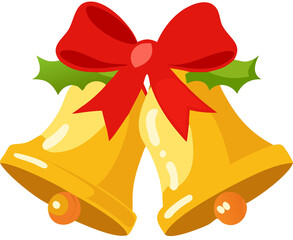 Golden Christmas Bell Decoration