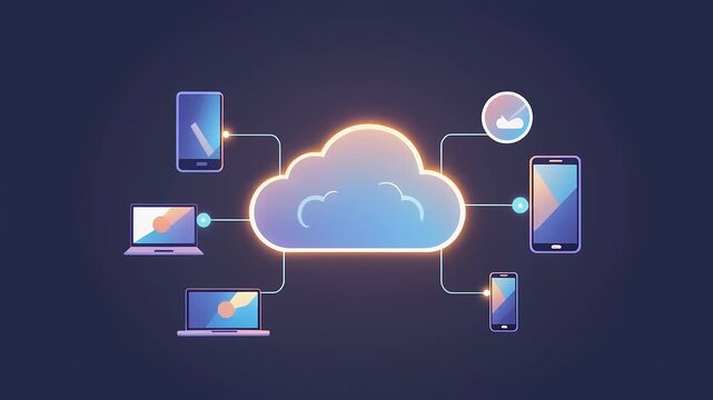 Cloud Computing Network with Connected Digital Devices