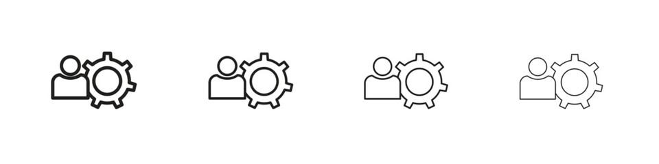 Adaptation icon. Simple graphic element set