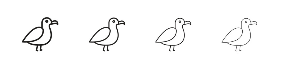 Albatross icon. Simple graphic element set