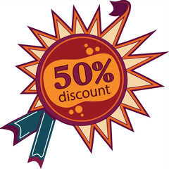 Colorful discount badge icons set, shopping sale labels, promotional offer stickers, big sale marketing tags, seasonal sale badge bundle for online shopping and e-commerce advertising, modern trendy r