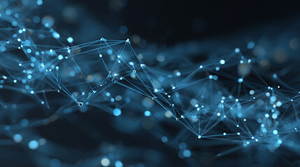 Abstract depiction of a network of interconnected points and lines, highlighting the concepts of connectivity and data transfer