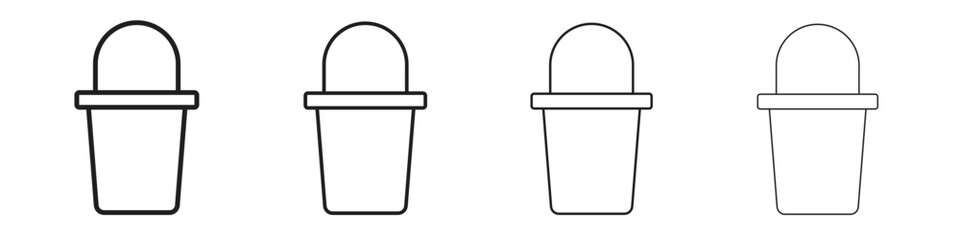 Bucket icon. Simple graphic element set
