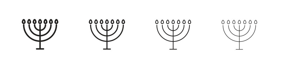 Candelabra icon. Simple graphic element set