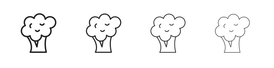Cauliflower icon. Simple graphic element set