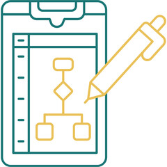 Obraz premium Flow Analysis Icon