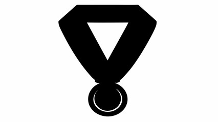 Elegant award medal with ribbon symbolizing achievement recognition and victory celebration for top performers