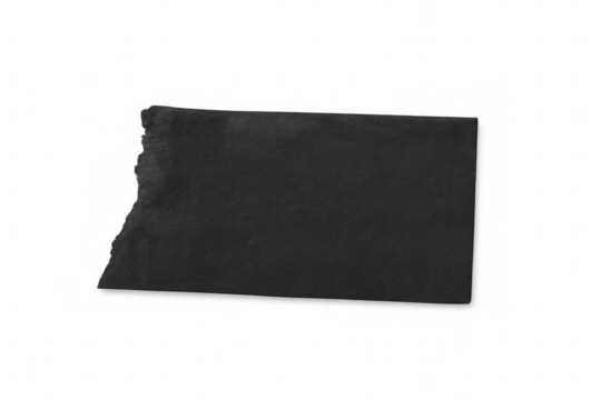 Black gaffer or duct tape piece creating space for text or holding elements, isolated on transparent background - Powered by Adobe