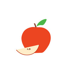 Red apple illustration