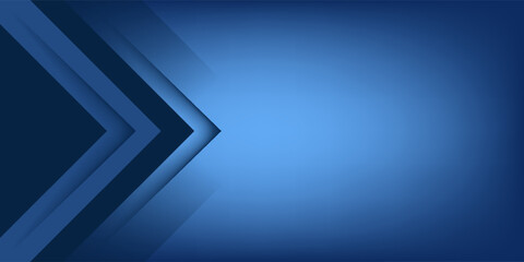 Blue angle arrow overlap vector background on space for text and message artwork design