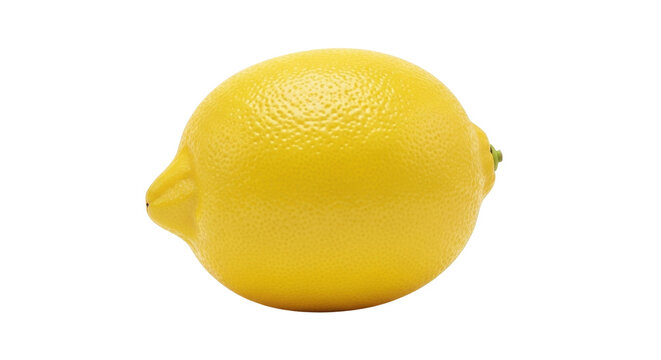 Isolated citrus fruit lemon with bumpy surface, ready to be squeezed or juiced or sliced