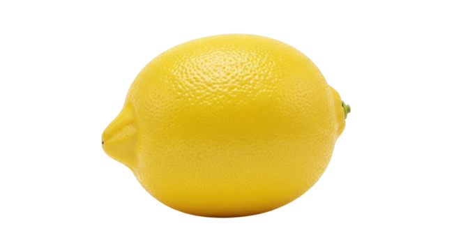 Isolated citrus fruit lemon with bumpy surface, ready to be squeezed or juiced or sliced