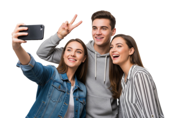 Friends Taking a Joyful Selfie Together
