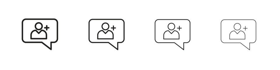 Follower icon. Simple graphic element set