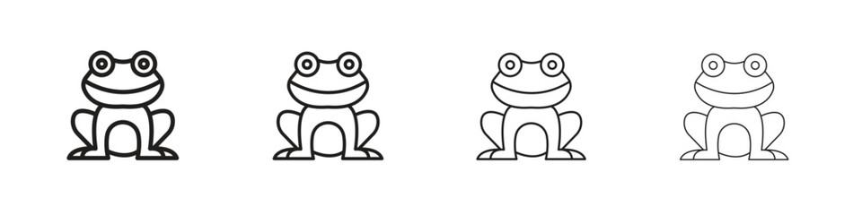 Frog icon. Simple graphic element set