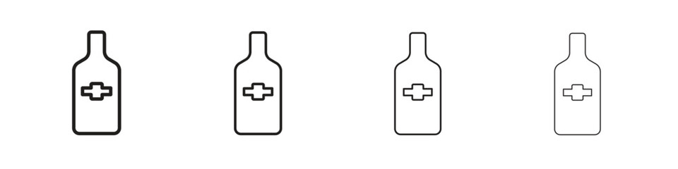 Gin icon. Simple graphic element set
