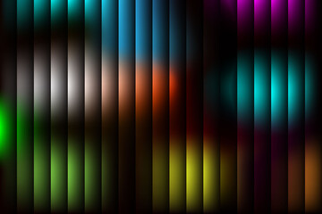 Colorful abstract vertical stripes pattern with glowing light effect