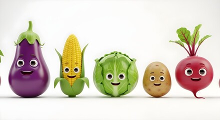 Adorable Vegetable Characters