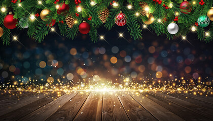 Colorful Christmas Bokeh Lights