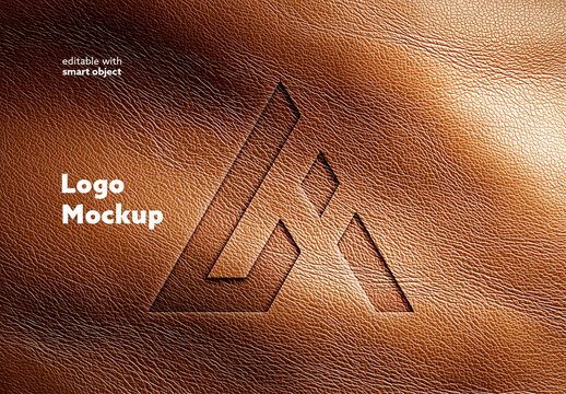 Leather Logo Mockup