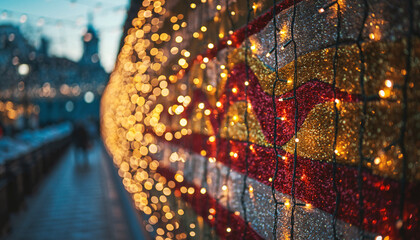 Colorful Christmas Bokeh Lights