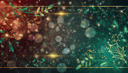 Colorful Christmas Bokeh Lights