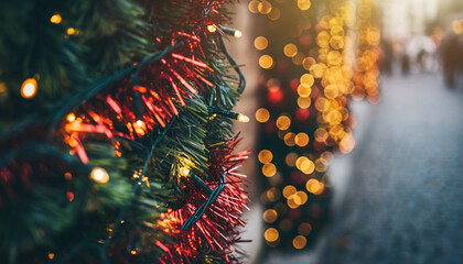Colorful Christmas Bokeh Lights
