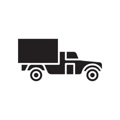 

military truck color flat icon. Vector isolated element