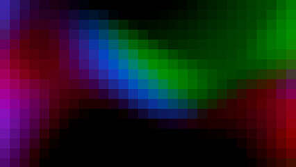 Pixelated abstract color gradient with blend