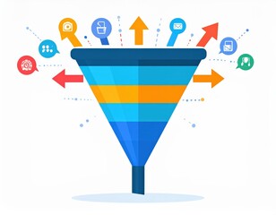 flat illustration of a bar chart