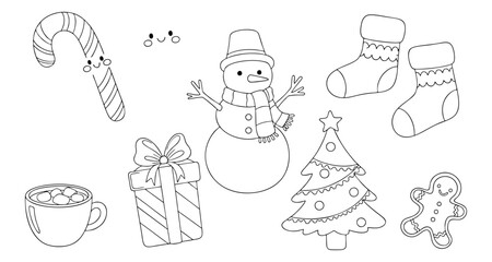 Christmas Ornament and Candle Illustration on Dark Background – Festive Vector