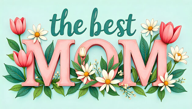 3D Lettering and Floral Arrangement for Motherhood Celebration