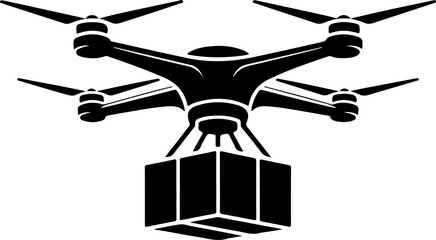 delivery drone carrying a package
