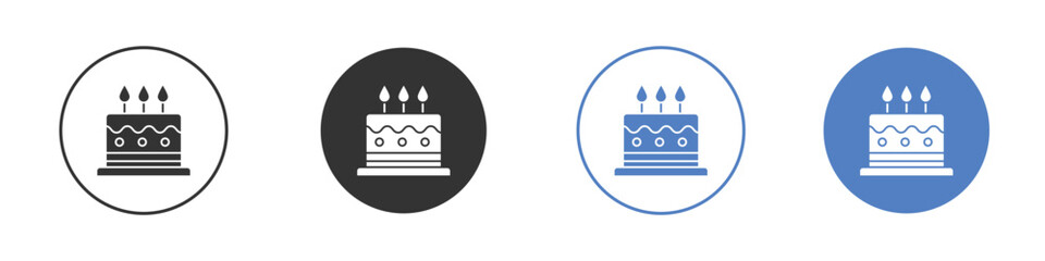 Cake icon pictogram set. Vector icon designs