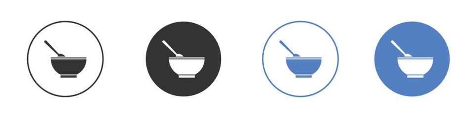Cereal icon pictogram set. Vector icon designs