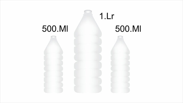 Plastic glass Bottle Design 2067.eps