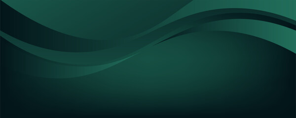 Wave dark green digital art and light in middle, design background for element design. vector illustration