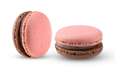 Macarons isolated on transparent png ( image from camera )