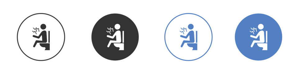 Diarrhea icon pictogram set. Vector icon designs