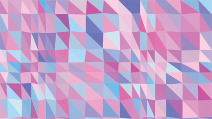 Pastel Geometric Triangle Abstract Background Design with pink and blue