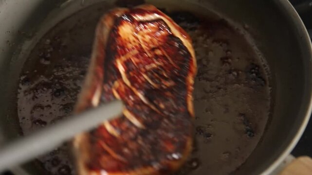 Duck breast roast poultry fresh natural tasty snack gourmet food background on the table rustic top view copy space